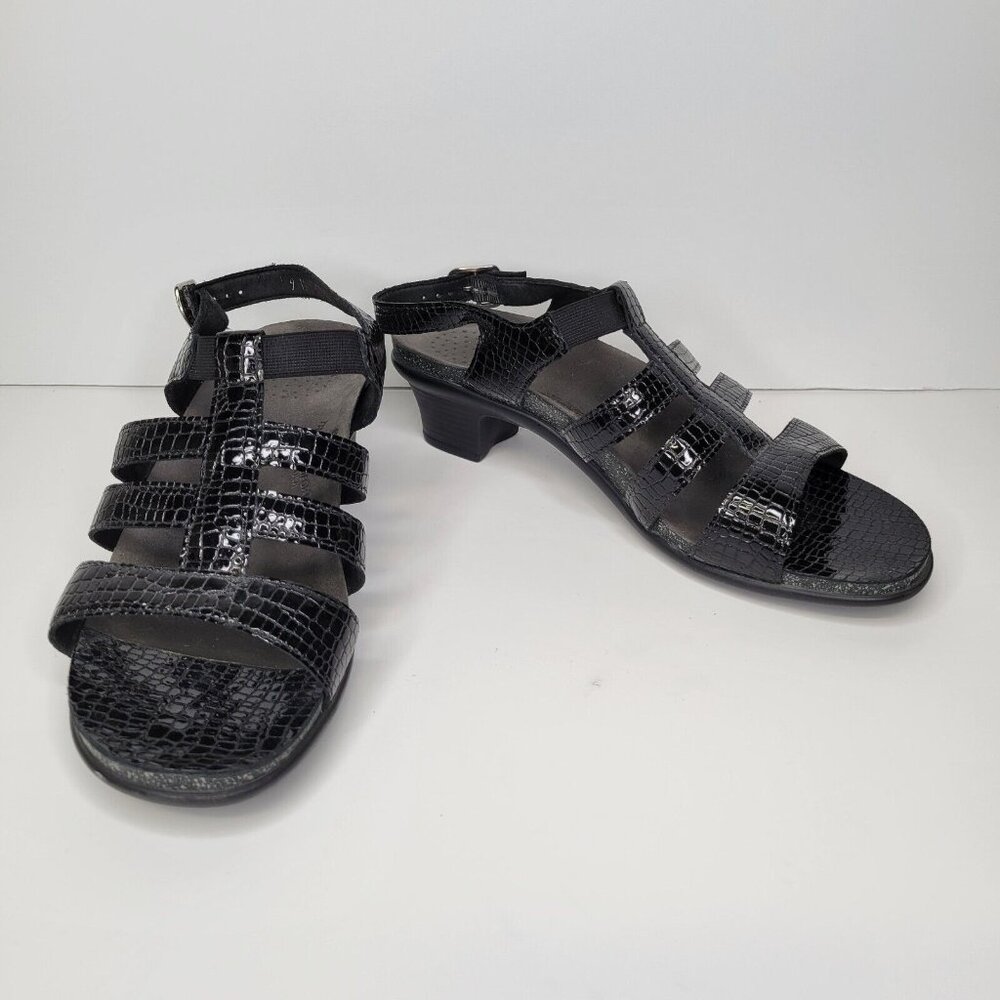 SAS Tripad Comfort Women's Size 9M Sandals Black Adjustable Buckle